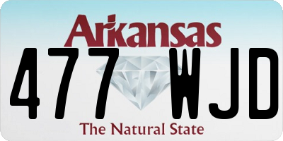 AR license plate 477WJD