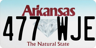AR license plate 477WJE