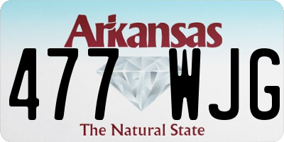 AR license plate 477WJG