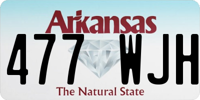 AR license plate 477WJH
