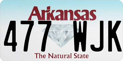 AR license plate 477WJK