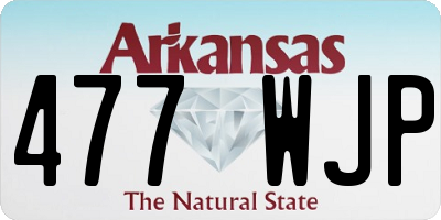 AR license plate 477WJP