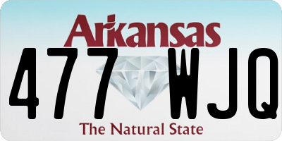 AR license plate 477WJQ
