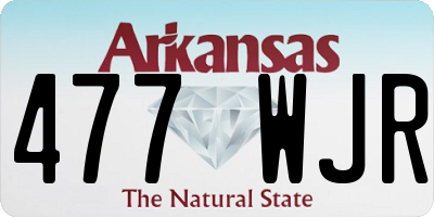 AR license plate 477WJR