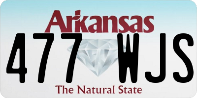 AR license plate 477WJS