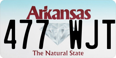 AR license plate 477WJT