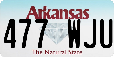 AR license plate 477WJU