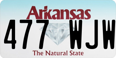 AR license plate 477WJW