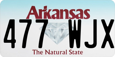 AR license plate 477WJX