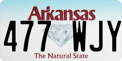 AR license plate 477WJY