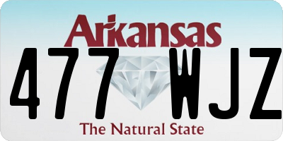 AR license plate 477WJZ