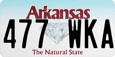 AR license plate 477WKA