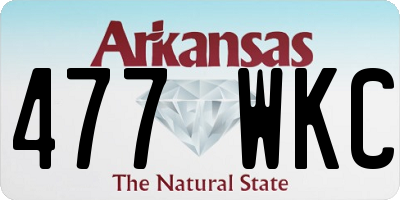 AR license plate 477WKC