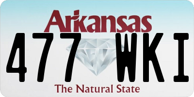 AR license plate 477WKI