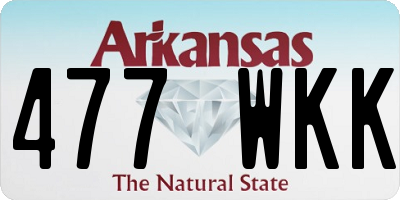 AR license plate 477WKK