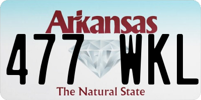AR license plate 477WKL