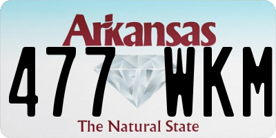 AR license plate 477WKM