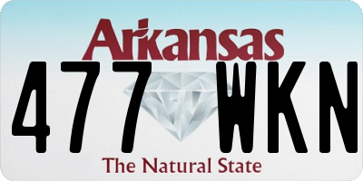 AR license plate 477WKN