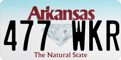 AR license plate 477WKR