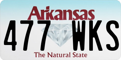 AR license plate 477WKS