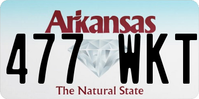 AR license plate 477WKT