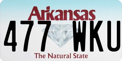 AR license plate 477WKU