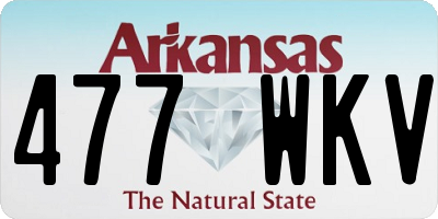 AR license plate 477WKV