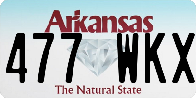 AR license plate 477WKX