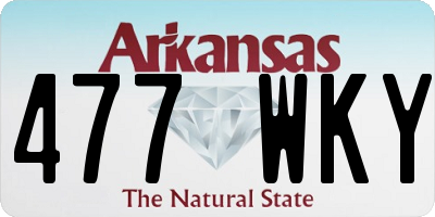 AR license plate 477WKY