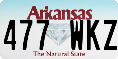 AR license plate 477WKZ