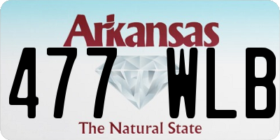 AR license plate 477WLB