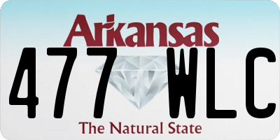 AR license plate 477WLC