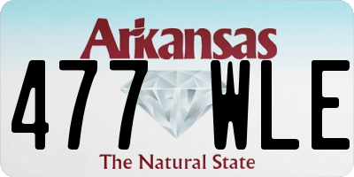 AR license plate 477WLE