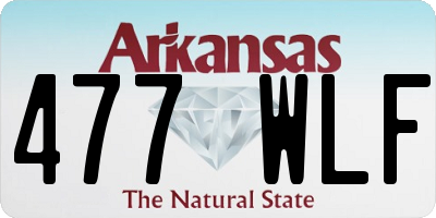 AR license plate 477WLF