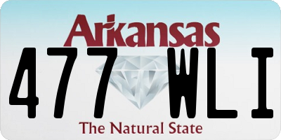AR license plate 477WLI