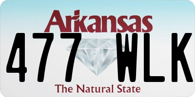 AR license plate 477WLK