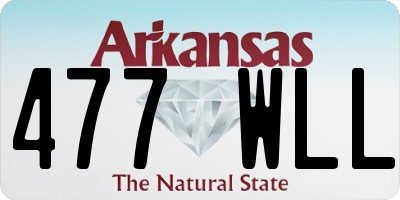 AR license plate 477WLL