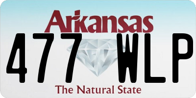 AR license plate 477WLP
