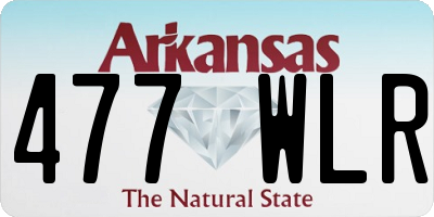 AR license plate 477WLR