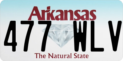 AR license plate 477WLV