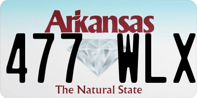 AR license plate 477WLX