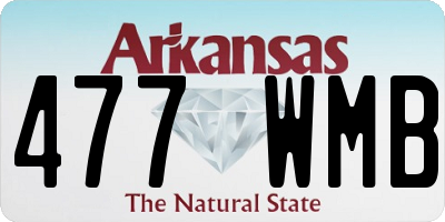 AR license plate 477WMB