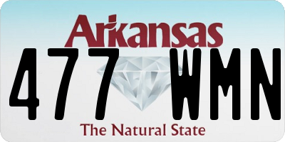 AR license plate 477WMN