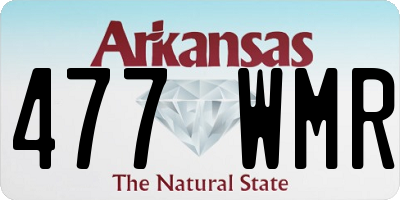 AR license plate 477WMR