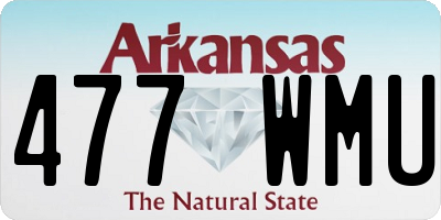 AR license plate 477WMU