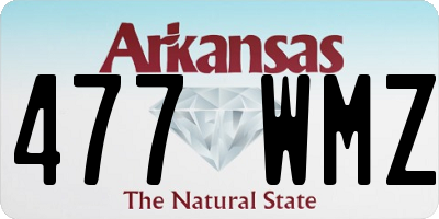 AR license plate 477WMZ
