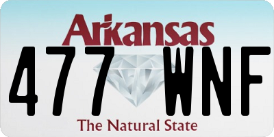 AR license plate 477WNF