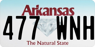 AR license plate 477WNH