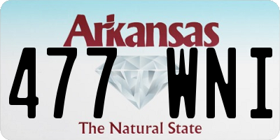 AR license plate 477WNI