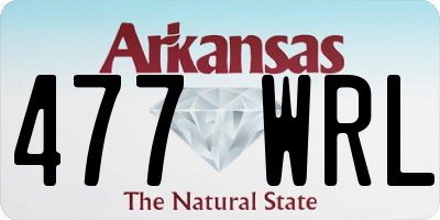 AR license plate 477WRL